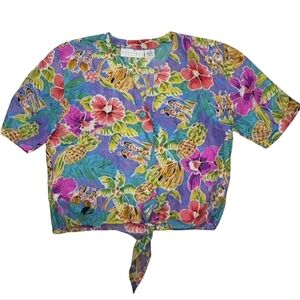 Restless Clothiers Vintage Hawaiian Silk Blouse